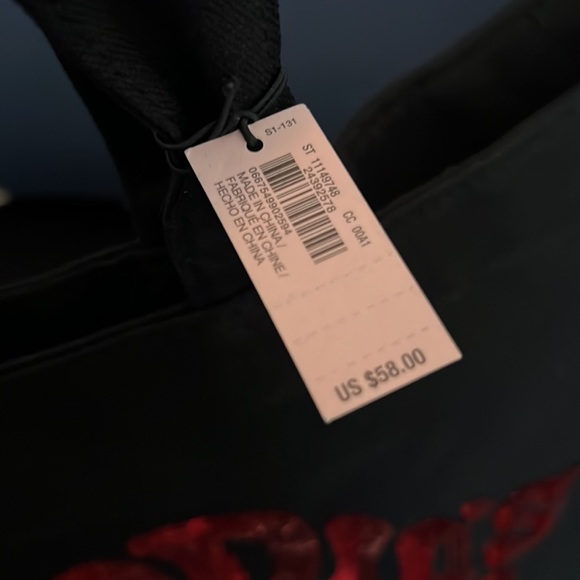 Victoria’s Secret black and red sequins tote 👜 large - Picture 3 of 6